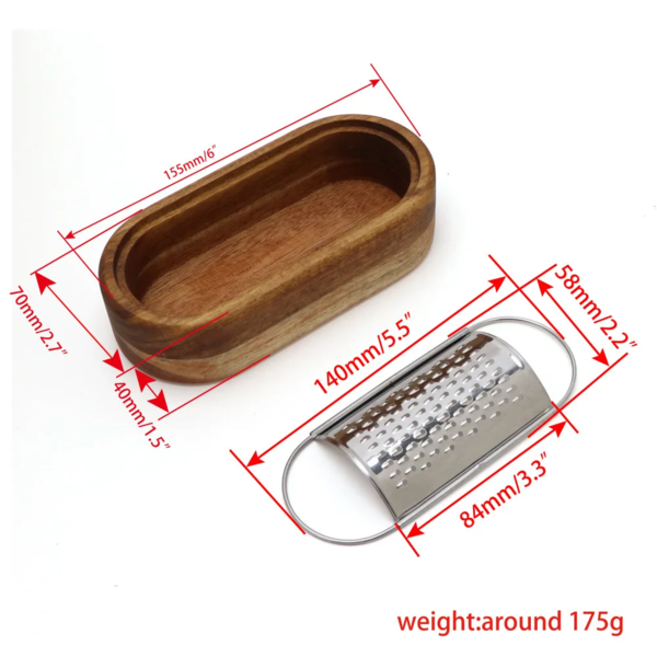 Ralador De Queijo Bitfly De Aço Inox Triturador De Madeira Ra