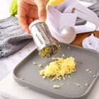 Ralador De Queijo Manual De Inox E Plástico Branco 14.5 Cm -