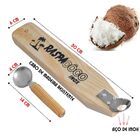 Ralador Raspa Coco E Mini Ralador Madeira Inox Kit 2 Peças
