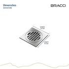 Ralo 10x10 Aço Escovado