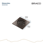 Ralo 10x10 Bronze Escovado