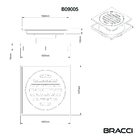 Ralo 10x10 Bronze Escovado