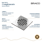 Ralo 10x10 Cromado