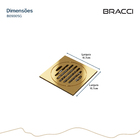 Ralo 10x10 Dourado