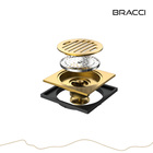 Ralo 10x10 Dourado Escovado