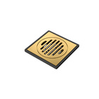 Ralo 10x10 Dourado Escovado