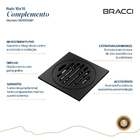 Ralo 10x10 Preto Fosco