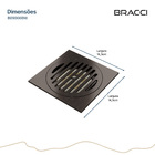 Ralo 15x15 Bronze Escovado