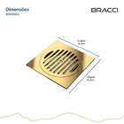 Ralo 15x15 Dourado