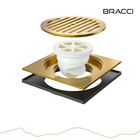 Ralo 15x15 Dourado Escovado