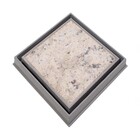 Ralo 18x18 Invisível Adaptador Sifonada 150mm Branco Brilho