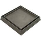 Ralo 18x18 Invisível  Com Adaptador Para Caixa Sifonada 150mm Bege Martelado