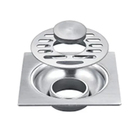 Ralo Aço Inox 10x10 Banheiro Lavabo Casa Jardim Quintal Anti