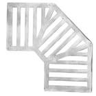 Ralo Alumínio Polido Canto Largura 15cm Comprimento 90cm