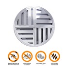 Ralo Anti Inseto Inteligente Redondo 15x15cm Banheiro Lavatór