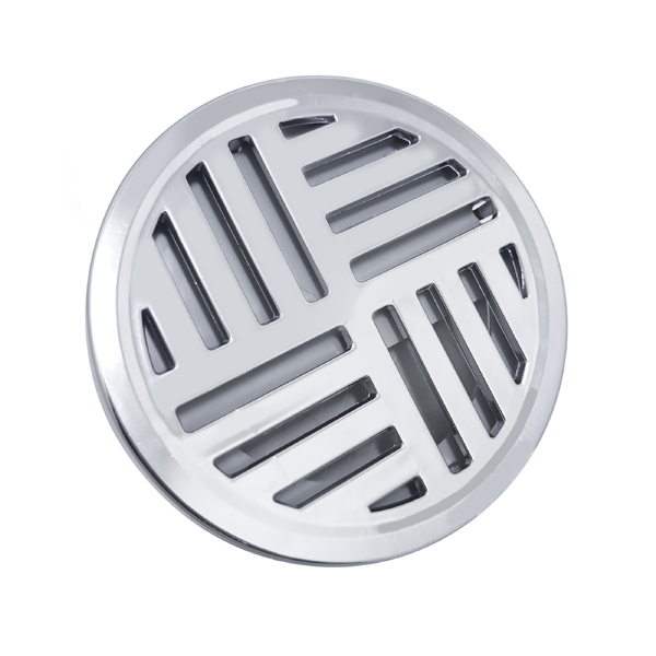 Ralo Anti-inseto Redondo 10x10cm Banheiro Lavatório Cromado