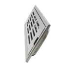 Ralo Anti Odor Tampa Linear Grelha Metal Escovado 30x10 Casa