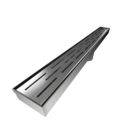 Ralo Banheiro Linear 100% Inox Seca Piso Exclusivo