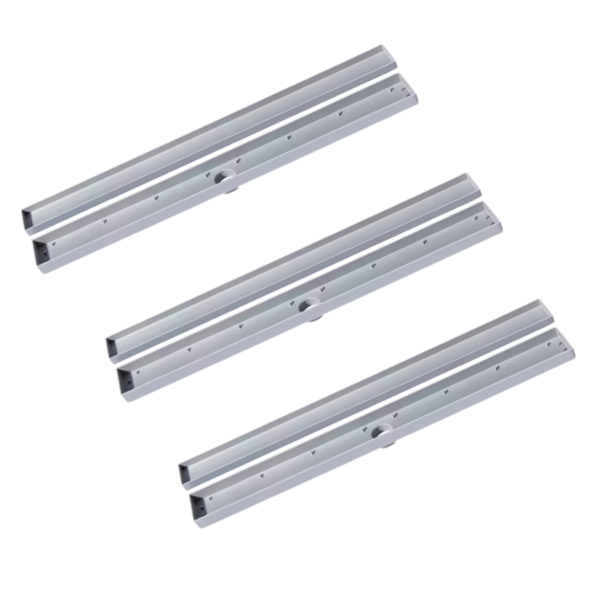 Ralo Banheiro Linear Oculto Invisível 90 Cm Platina - Kit 3 U