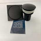 Ralo Click 10x10 Cm E Válvula Click 1 1/4 Aço Inox Preto Fosc