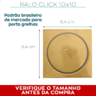 Ralo Click 10x10 Dourado Inox E Valvula Dourada Ralo De Pia 1