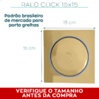 Ralo Click 15x15 Dourado Inox E Valvula Dourada Ralo De Pia 1