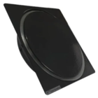 Ralo Click Black Fosco 10x10 Com Porta Grelha Aço Inox Preto