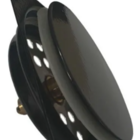 Ralo Click Black Fosco 15x15 Com Porta Grelha Aço Inox Preto