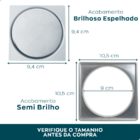 Ralo Click E Porta Grelha 10x10 Inox Kit Banheiro Caixilho Qu