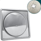 Ralo Click E Porta Grelha 10x10 Inox Kit Banheiro Caixilho Qu