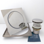 Ralo Click E Porta Grelha Inox 15x15 E Valvula Click 1 1/4 Ki