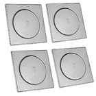 Ralo Click Inteligente 10x10 Aço Inox Kit 4 Uni Pop Up Banhei