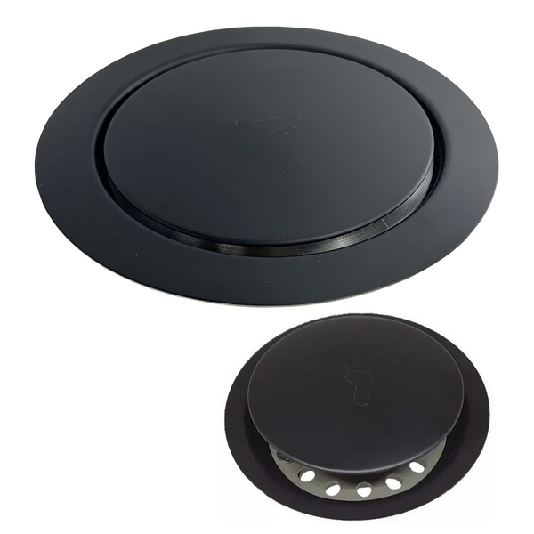 Ralo Click Inteligente 10x10 Inox Fosco Redondo Banheiro Lava