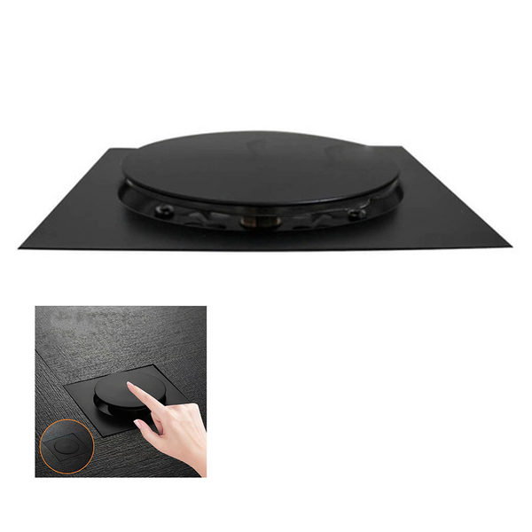 Ralo Click Inteligente 10x10 Quadrado Inox Lavabo Banheiro Ca