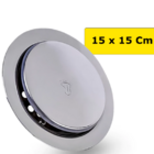 Ralo Click Inteligente 15x15 Cm Redondo Aço Inox Banheiro Coz