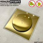 Ralo Click Inteligente de Banheiro 10x10 Cm Anti-inseto e Ant