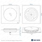 Ralo Click Inteligente De Banheiro 15x15 Cm (inox Dourado)