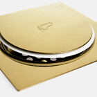 Ralo Click Inteligente De Banheiro 15x15 Cm (inox Dourado)