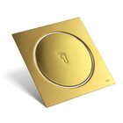 Ralo Click Inteligente De Banheiro 15x15 Cm (inox Dourado)