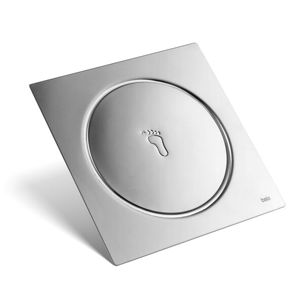 Ralo Click Inteligente De Banheiro 15x15 Cm (inox Espelhado)