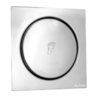 Ralo Click Inteligente P/ Banheiro Quadrado 15 Cm Inox Cromo