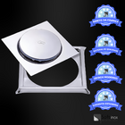 Ralo Click Inteligente Quadrado Inox 10x10 Cm + Porta Grelha