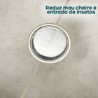 Ralo Click Inteligente Redondo 10cm Aço Inox Ralo Chão Banhei