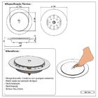 Ralo Click Inteligente Redondo 15x15 Cm Inox Cromado