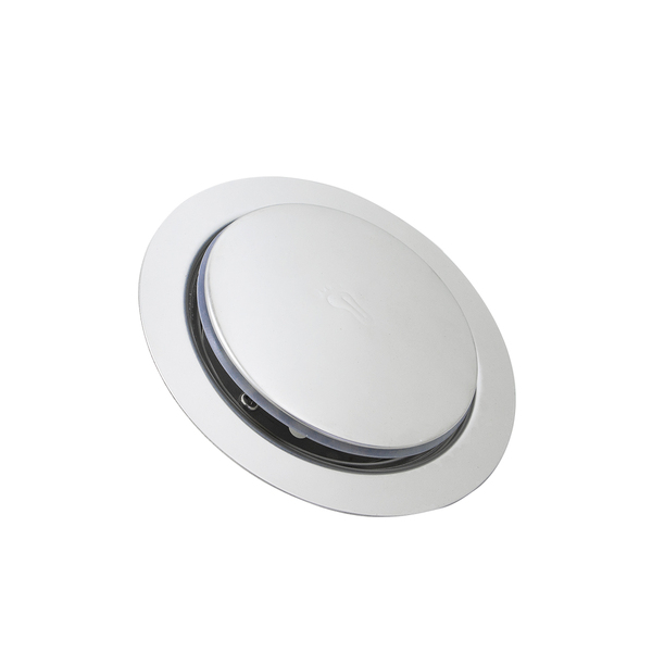 Ralo Click Inteligente Redondo 15x15cm Cromado Metal