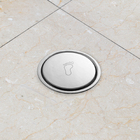 Ralo Click Inteligente Redondo 15x15cm Cromado Metal