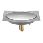 Ralo Click Mágico Inteligente Quadrado 15X15 Cromado Banheiro