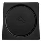 Ralo Click Mágico Inteligente Quadrado 15X15 Preto Fosco Banh