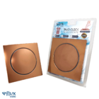 Ralo Click Quadrado 10x10cm Rose