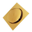 Ralo Click Quadrado Inteligente 15x15 Dourado Gold 5070